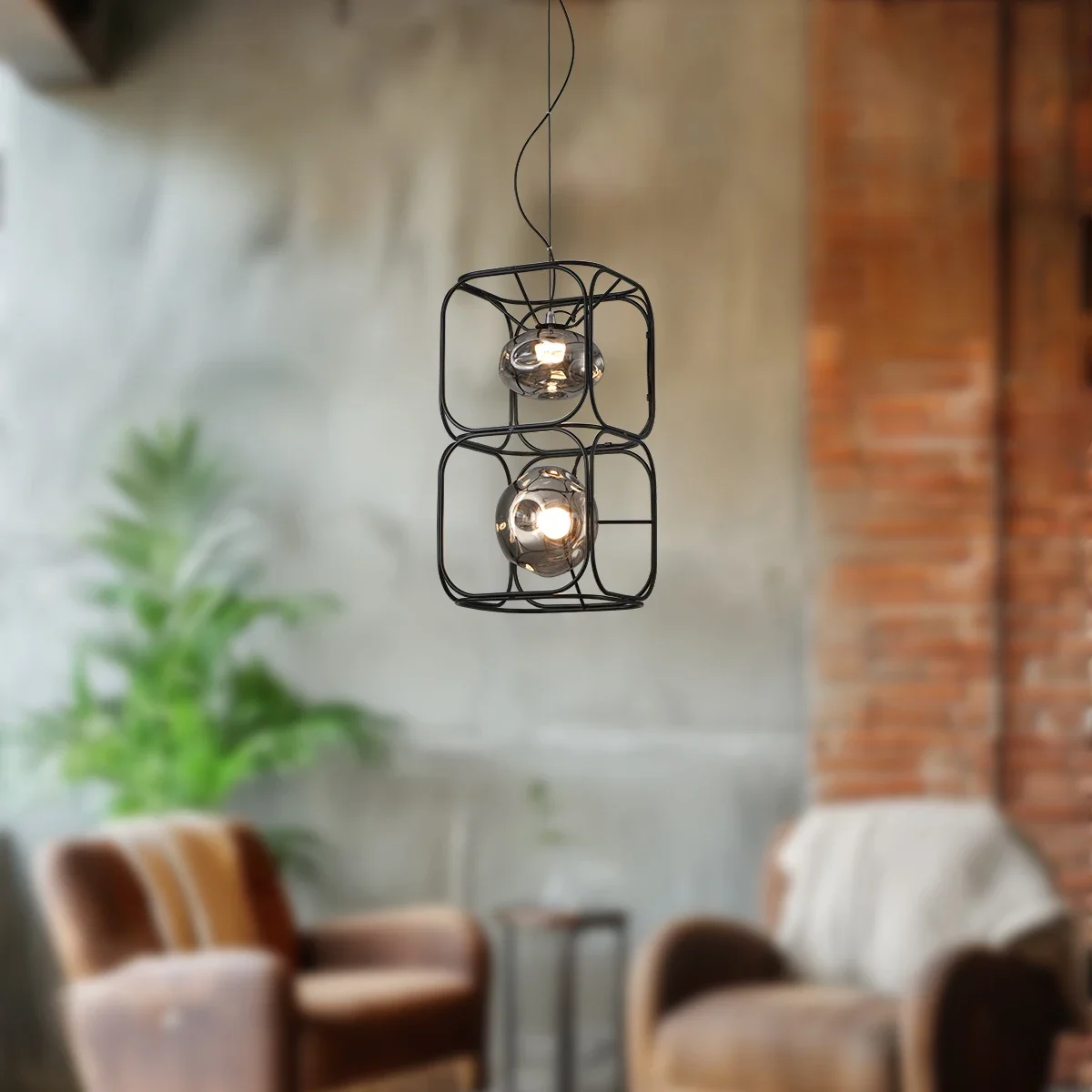 Geometric Lamp Shade - Lampadario a LED retrò Lampada a
