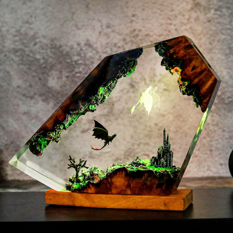 Decor Lighting Sales - Lampada da Notte Creativa in Resina,