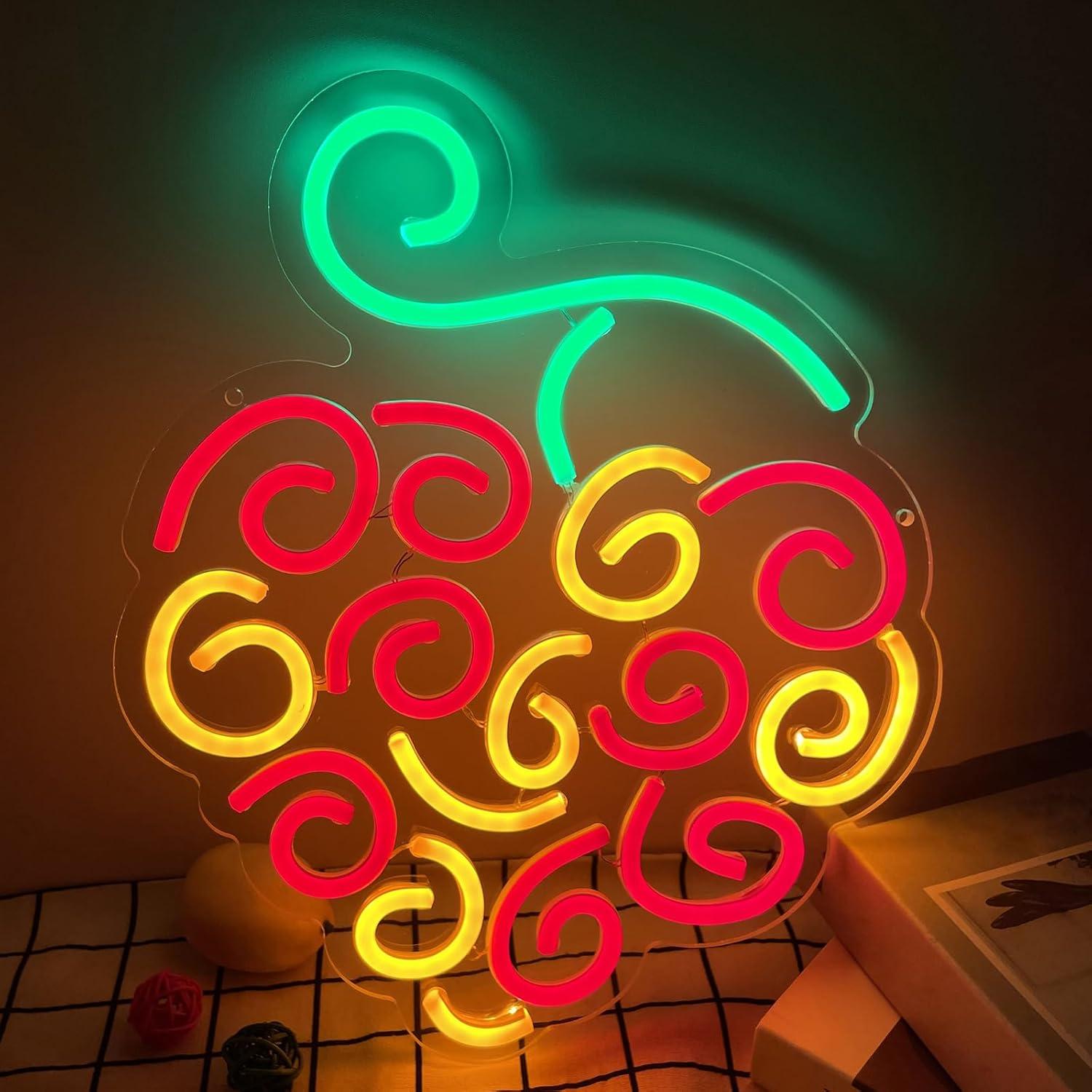 Lighting Decor Room - Insegna al Neon Cyber Fruit, Luce