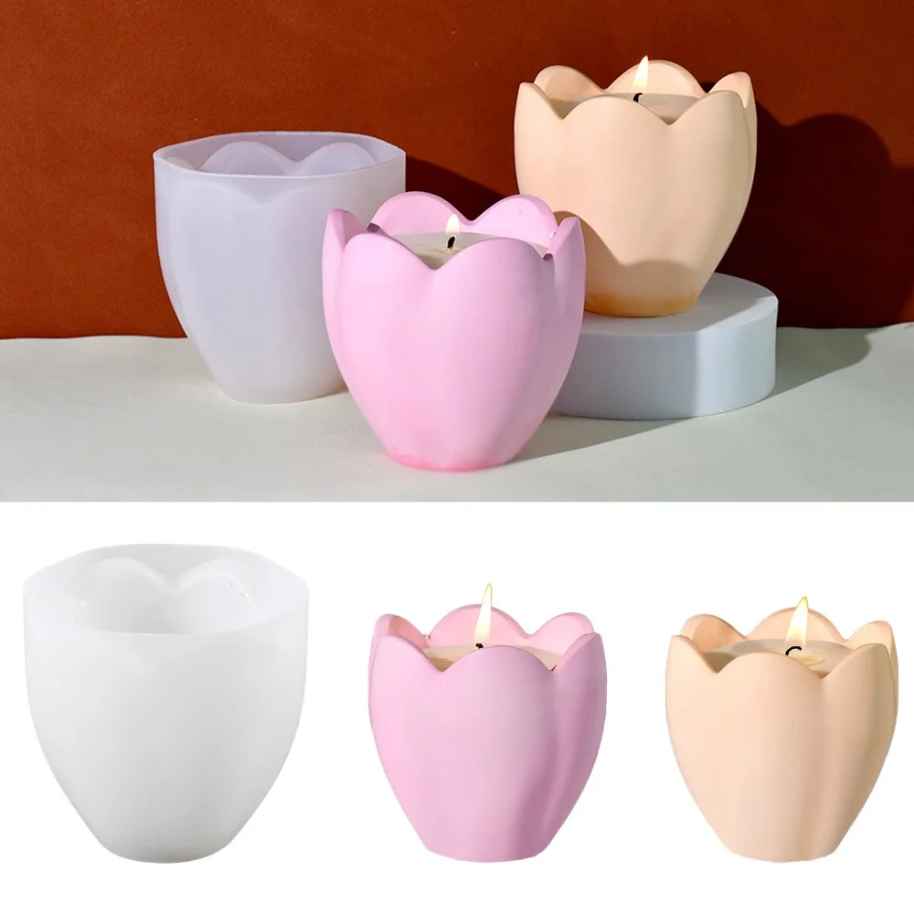 Candle Holder Set - Portacandele a tulipano Stampi in silicone