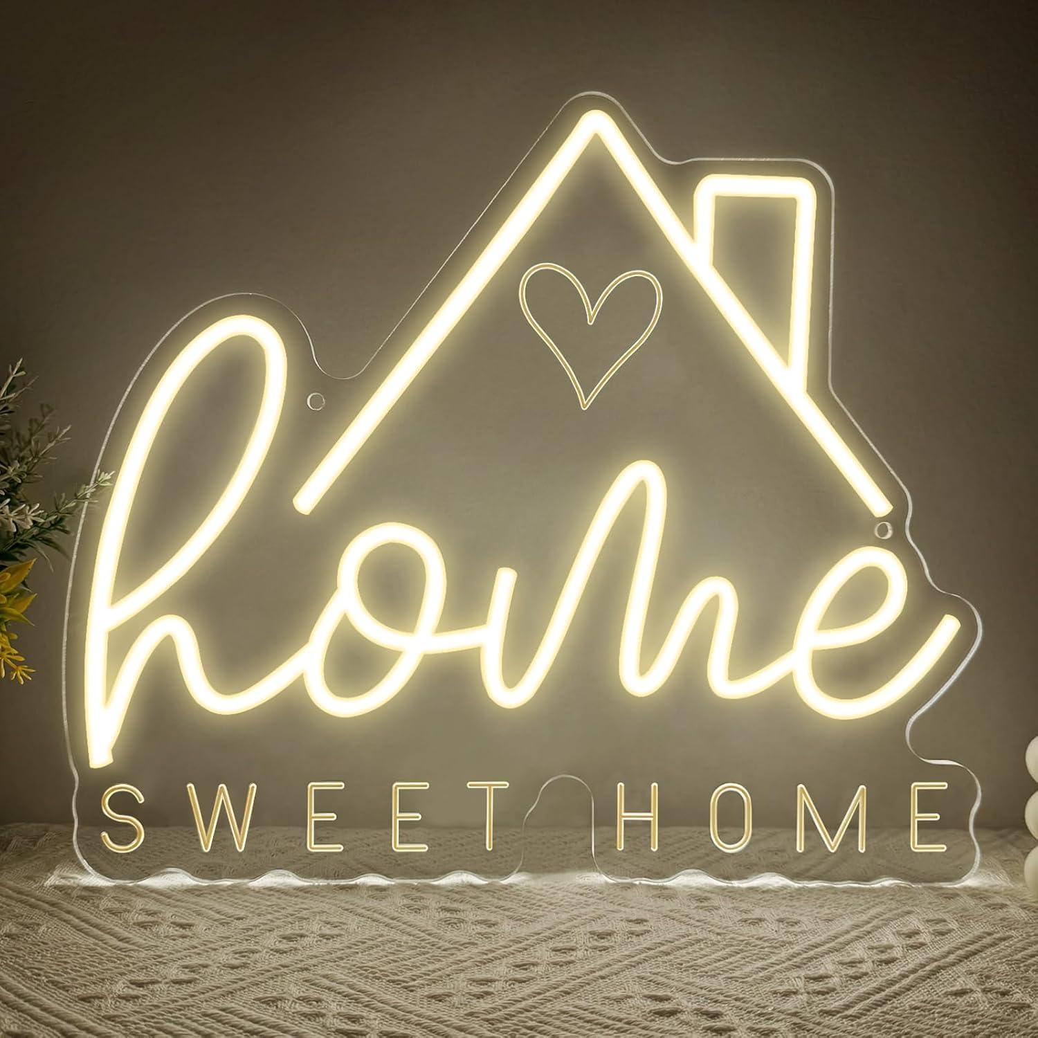 Lighting Decor For Living Room - Insegna al Neon 'Sweet Home' con