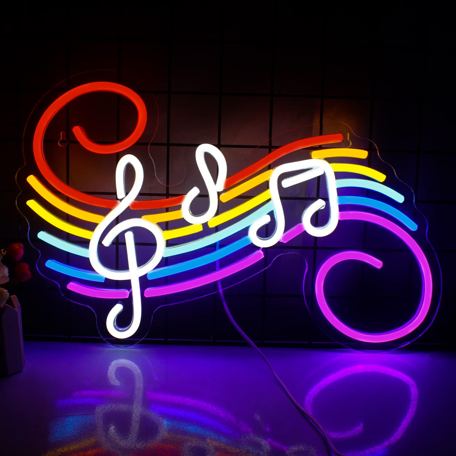 Wedding Lighting And Decor - Insegna al Neon con Note Musicali