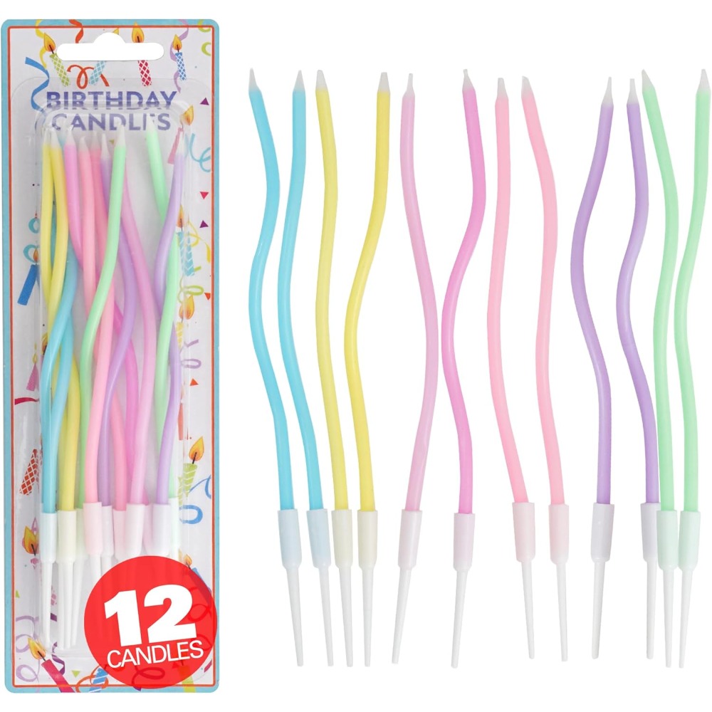 Candle Holder Set - Set di 12 Candeline a Spirale