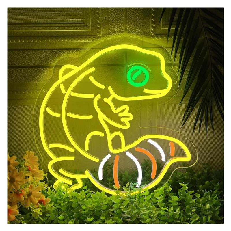Gecko Lighting & Decor - Insegna al neon a forma di