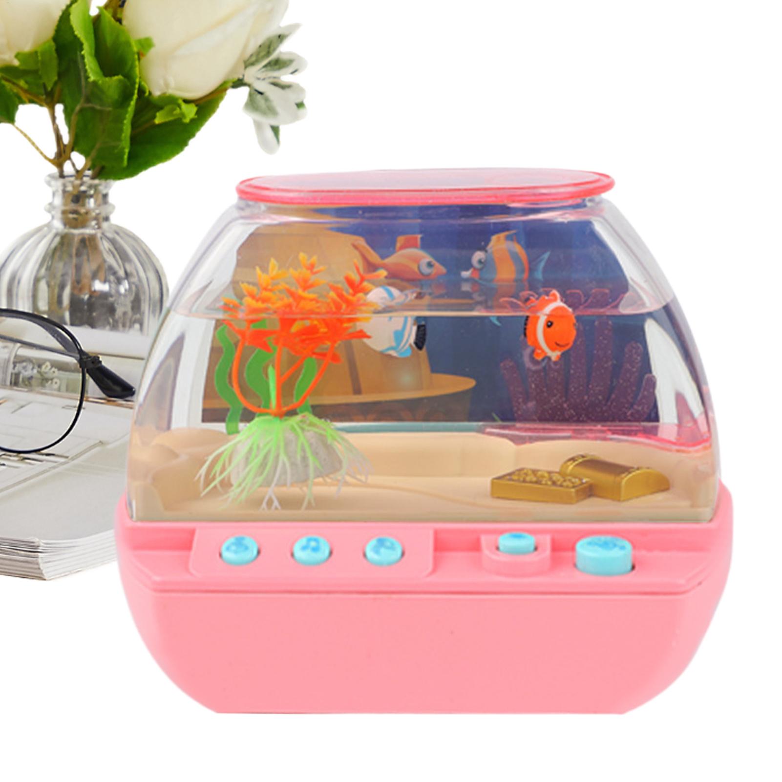 Lighting Decor Room - Acquario Giocattolo con Musica e Luci,