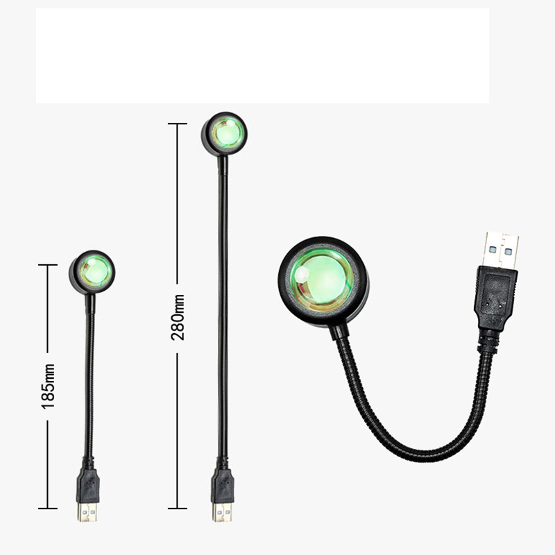 Sunset Lamp Projection - Lampada di Proiezione Tramonto USB Girevole,