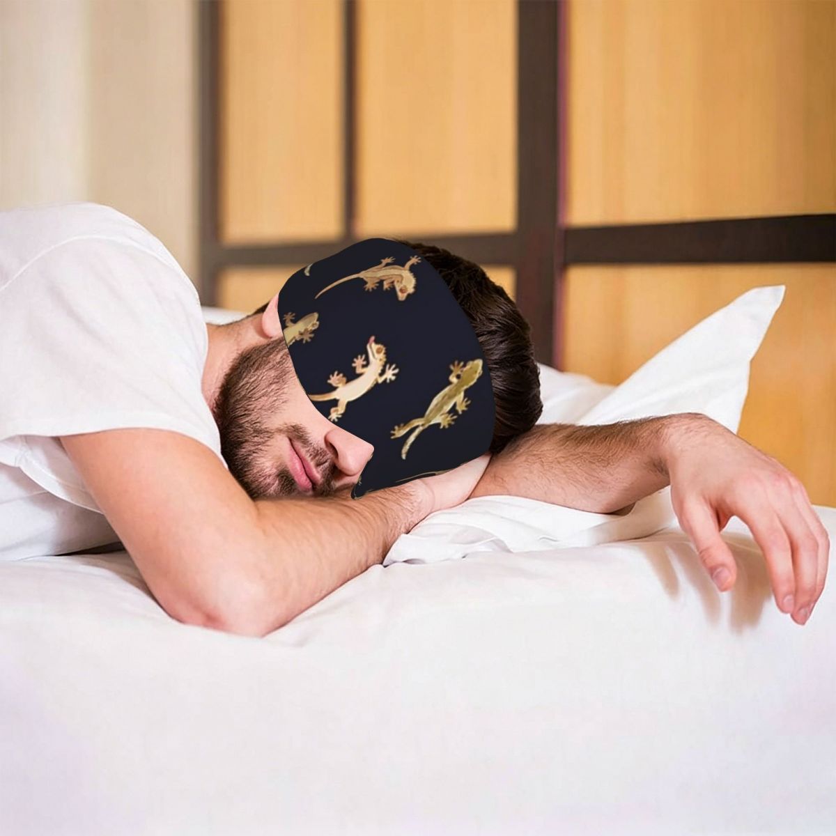 Gecko Lighting & Decor - Maschera per Dormire con Simpatici Piccoli