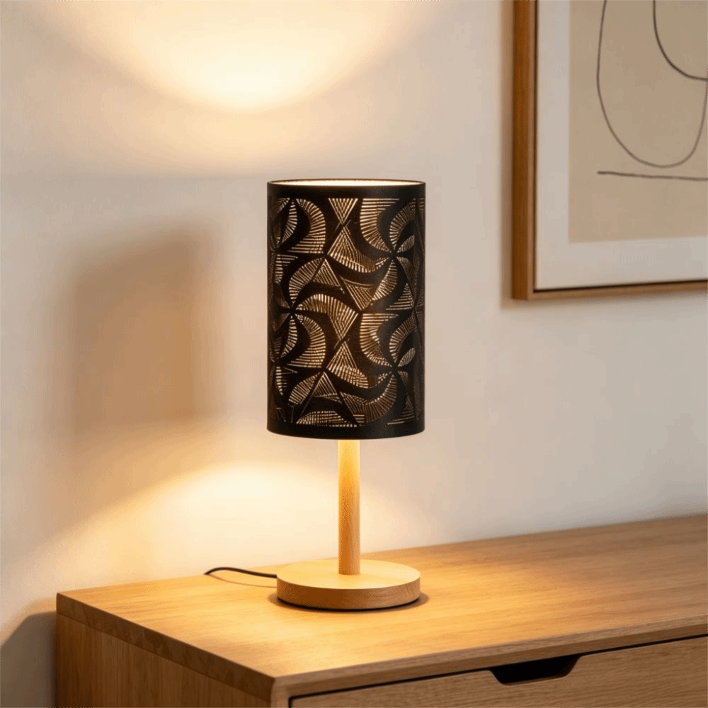 Geometric Lamp Shade - Paralume in ferro semplice con motivo