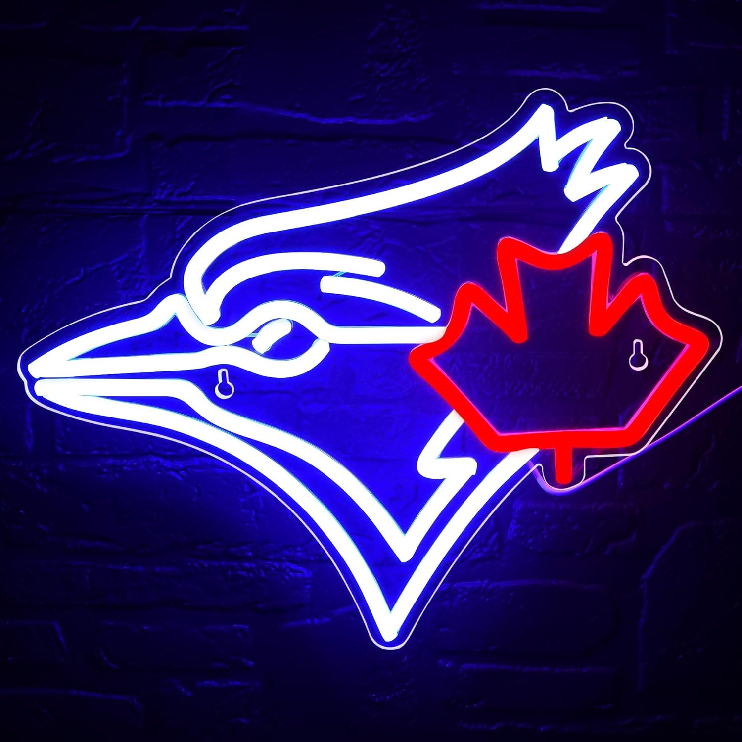 Jay Lighting Decor - USB dimmerabile Blue Jay con insegna