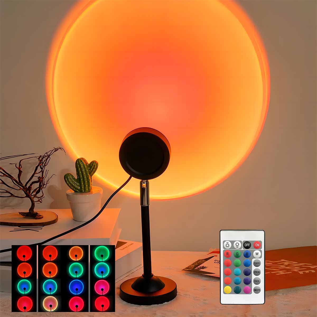 Sunset Lamp Projection - Lampada di Proiezione Tramonto con Telecomando,