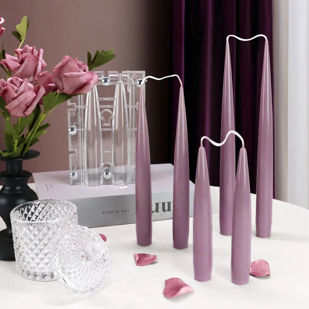 Candle Holder Set - Stampo acrilico per candele a colonna