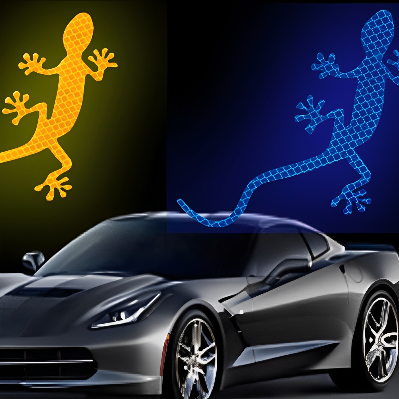 Gecko Lighting & Decor - Gecko Reflective Safety Mark Cars Sticker