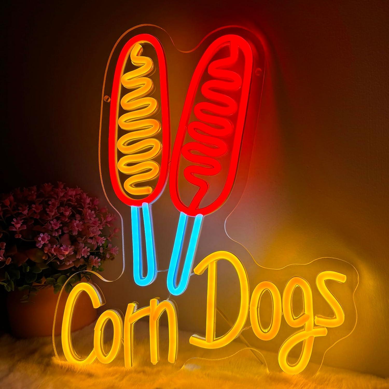 Wedding Lighting And Decor - Insegna al Neon Corn Dog, Luci