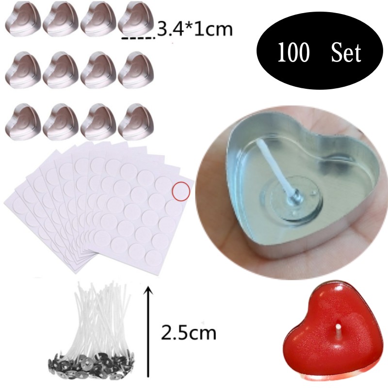 100 set a forma di cuore vuoto - Candle Holder Set recensione e prezzo
