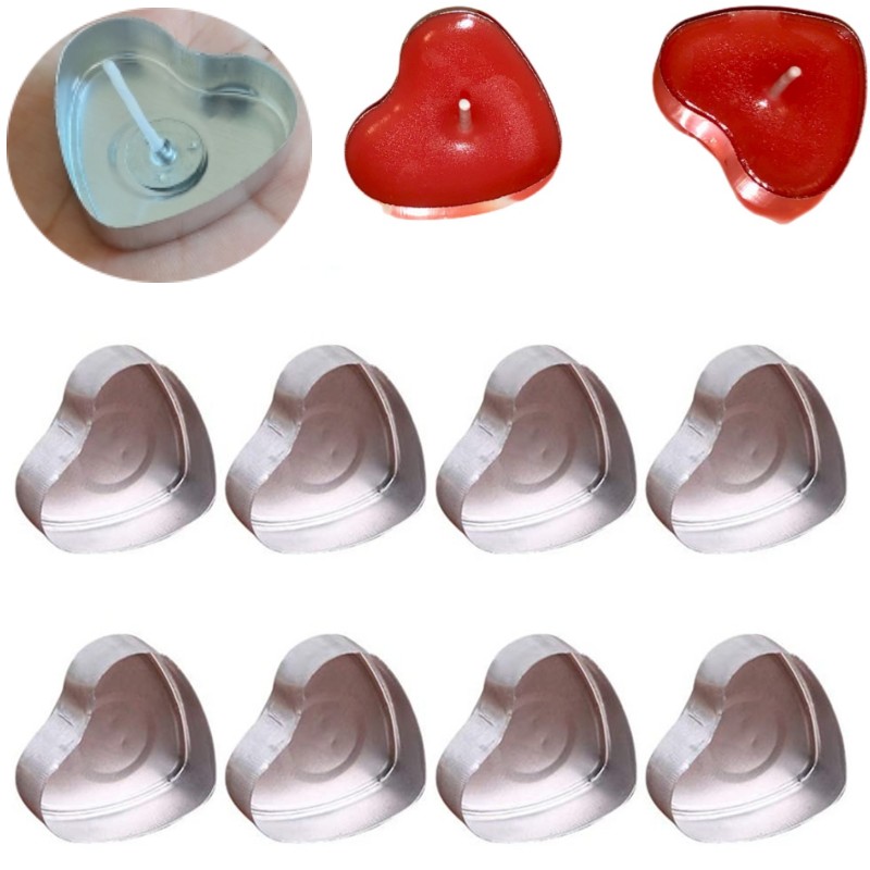 100 set a forma di cuore vuoto - Candle Holder Set recensione e prezzo