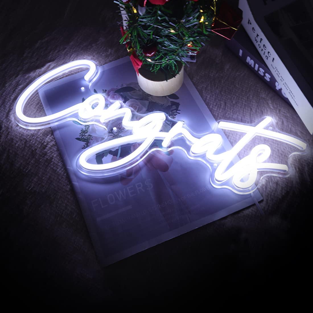 Insegna al Neon 'Congratulazio - Wedding Lighting And Decor recensione e prezzo