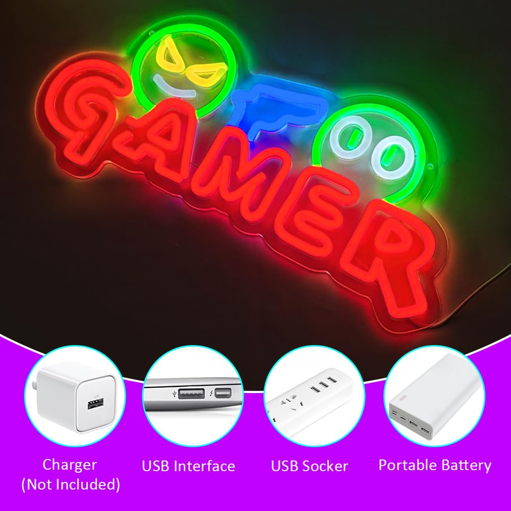 Insegna al Neon LED per Gamer, - Wedding Lighting And Decor recensione e prezzo