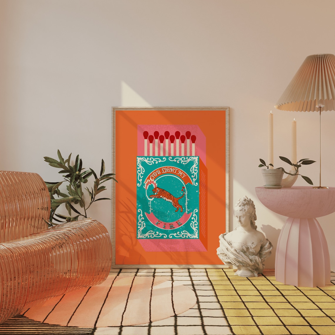 You Light My Fire Orange Match - Lighting Decor For Living Room recensione e prezzo