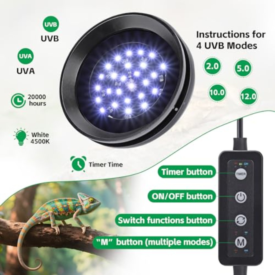 Lampada UVB per Rettili con Di - Gecko Lighting & Decor recensione e prezzo