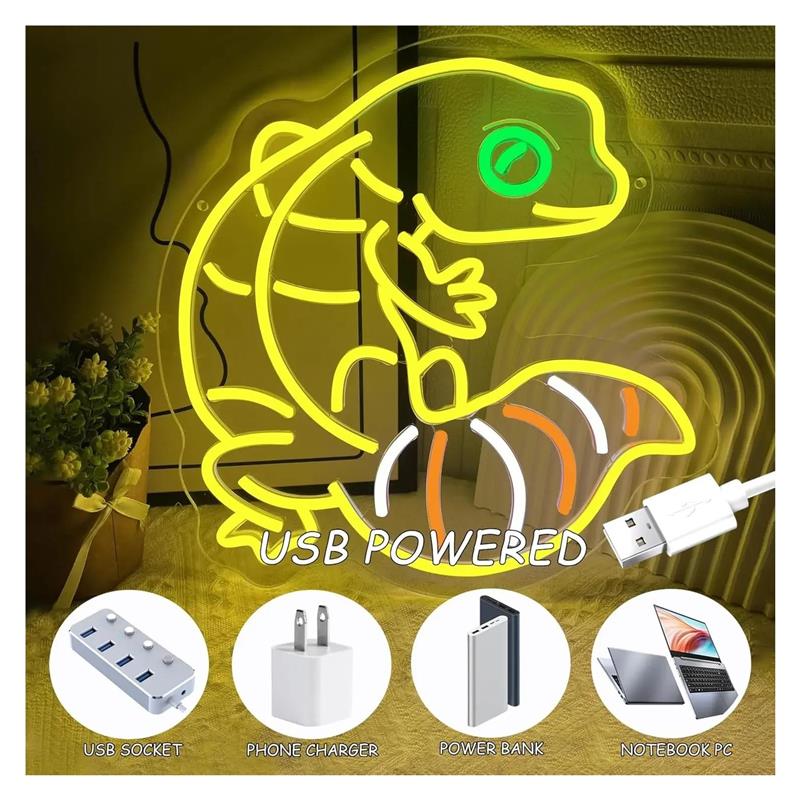 Insegna al neon a forma di gec - Gecko Lighting & Decor recensione e prezzo