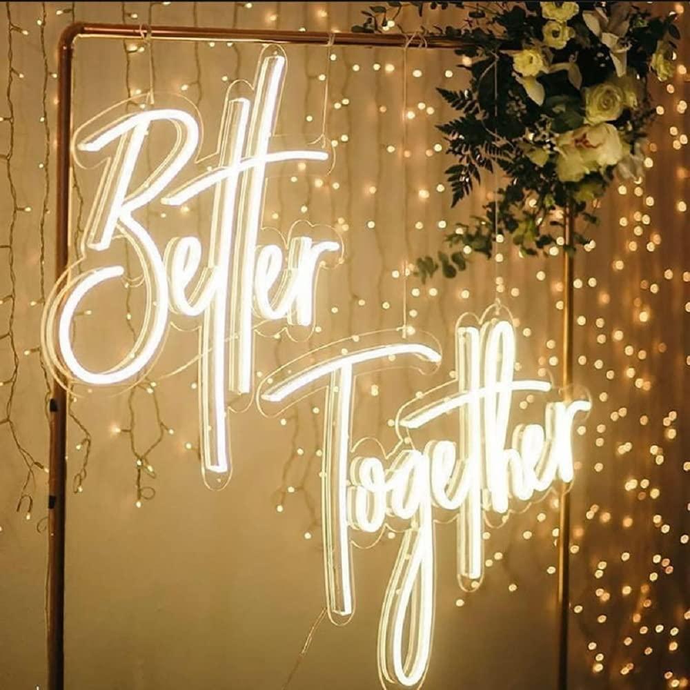 Insegna al Neon 'Better Togeth - Wedding Lighting And Decor recensione e prezzo