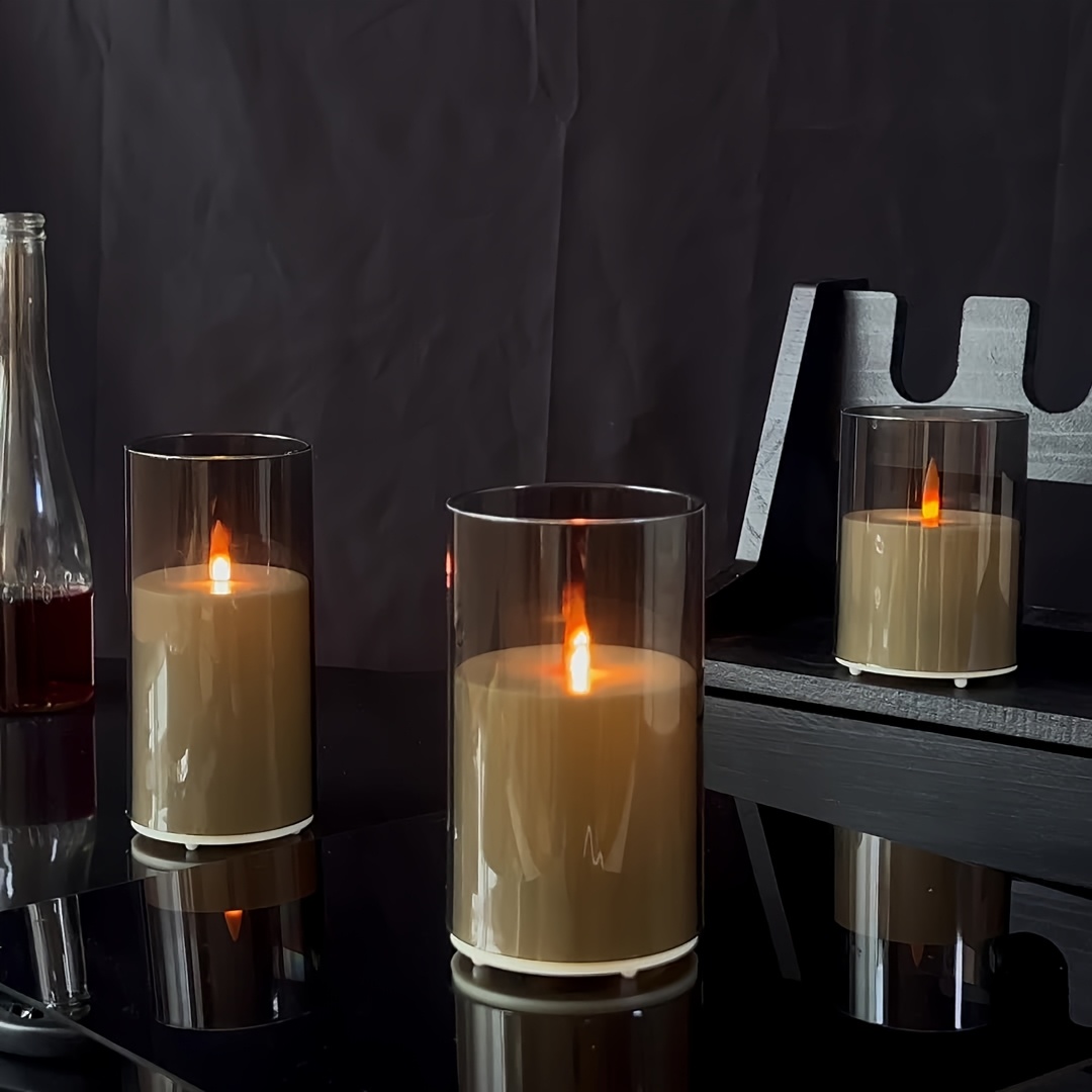 Set di 3 Candele Finte Ricaric - Lighting Decor For Living Room recensione e prezzo
