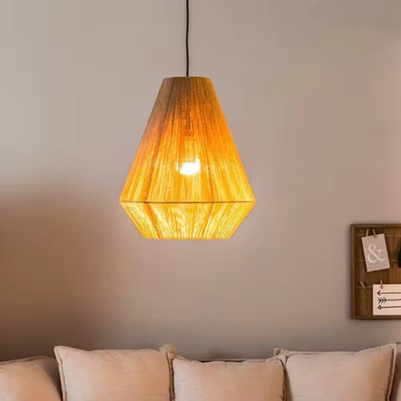 Lampada a sospensione in ratta - Geometric Lamp Shade recensione e prezzo