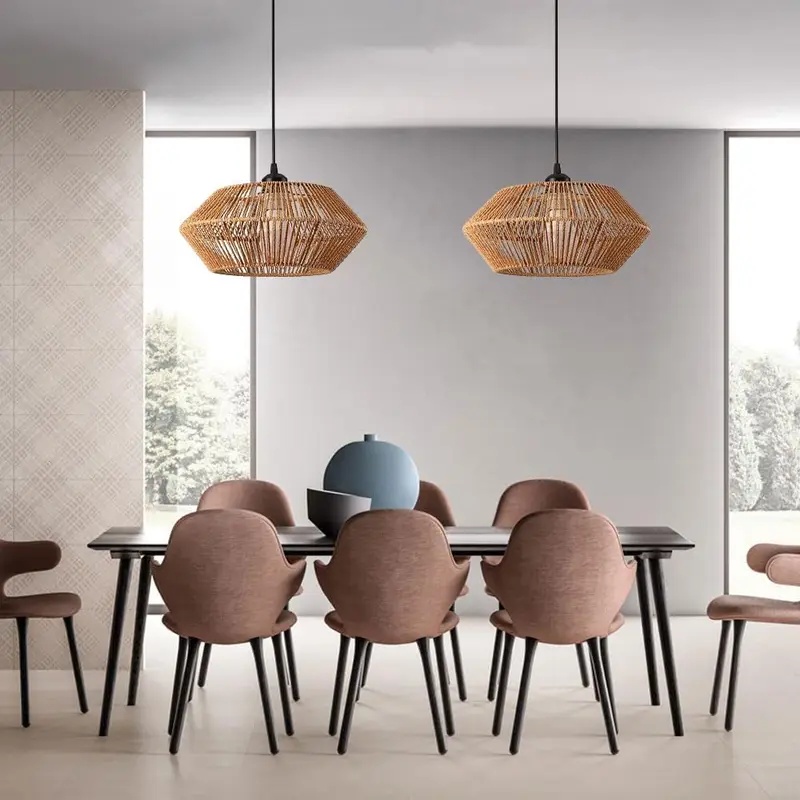 Lampada a Sospensione in Ratta - Geometric Lamp Shade recensione e prezzo