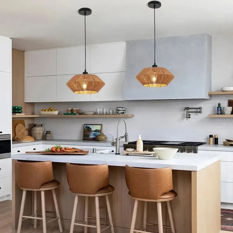 Lampada a Sospensione in Ratta - Geometric Lamp Shade recensione e prezzo