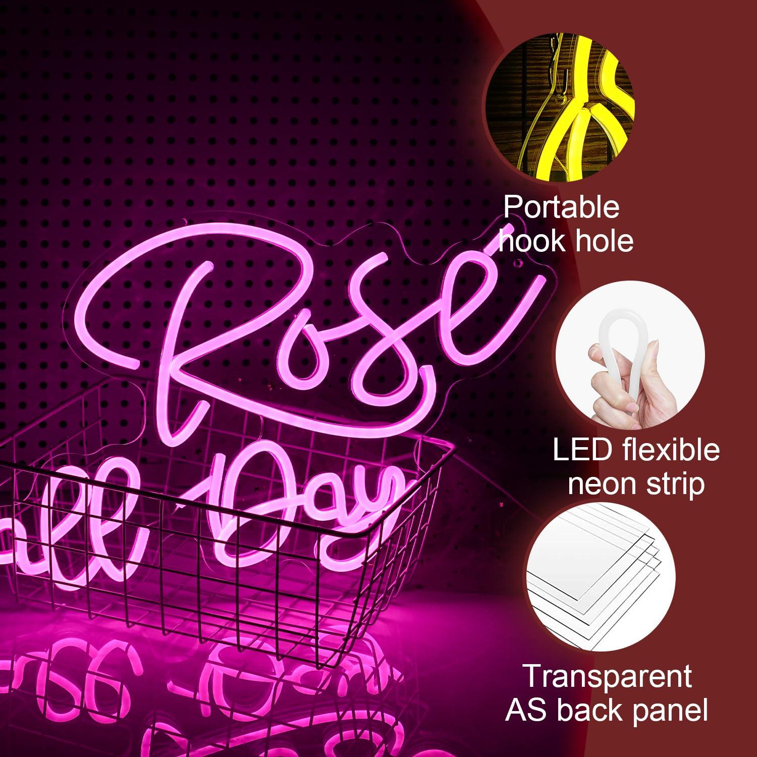Insegna al neon a forma di ros - Wedding Lighting And Decor recensione e prezzo