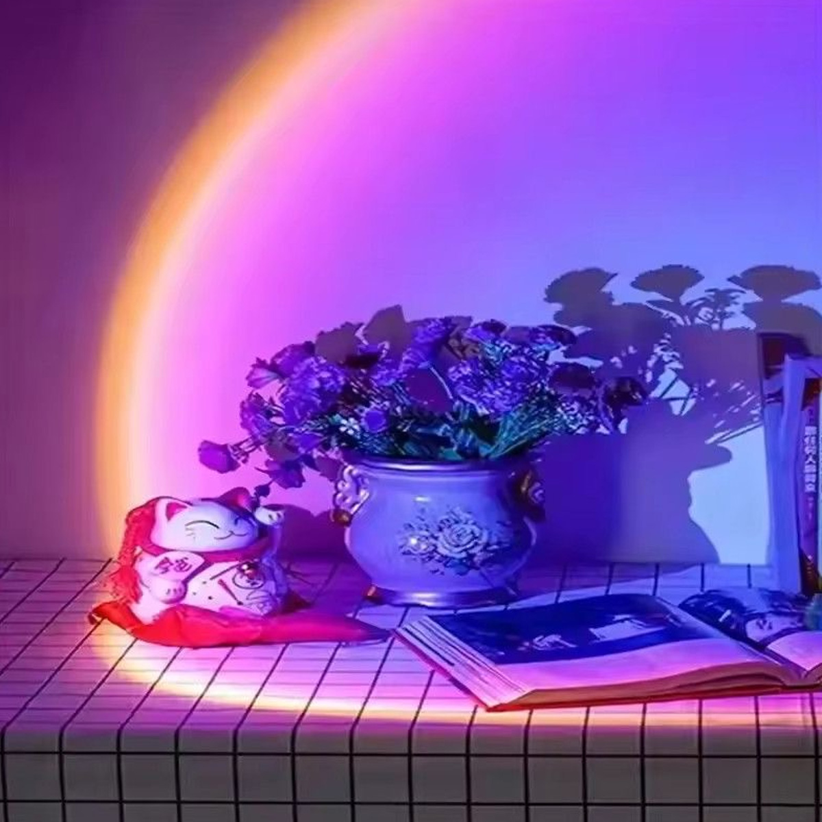 LED Arcobaleno Tramonto Lampad - Sunset Lamp Projection recensione e prezzo