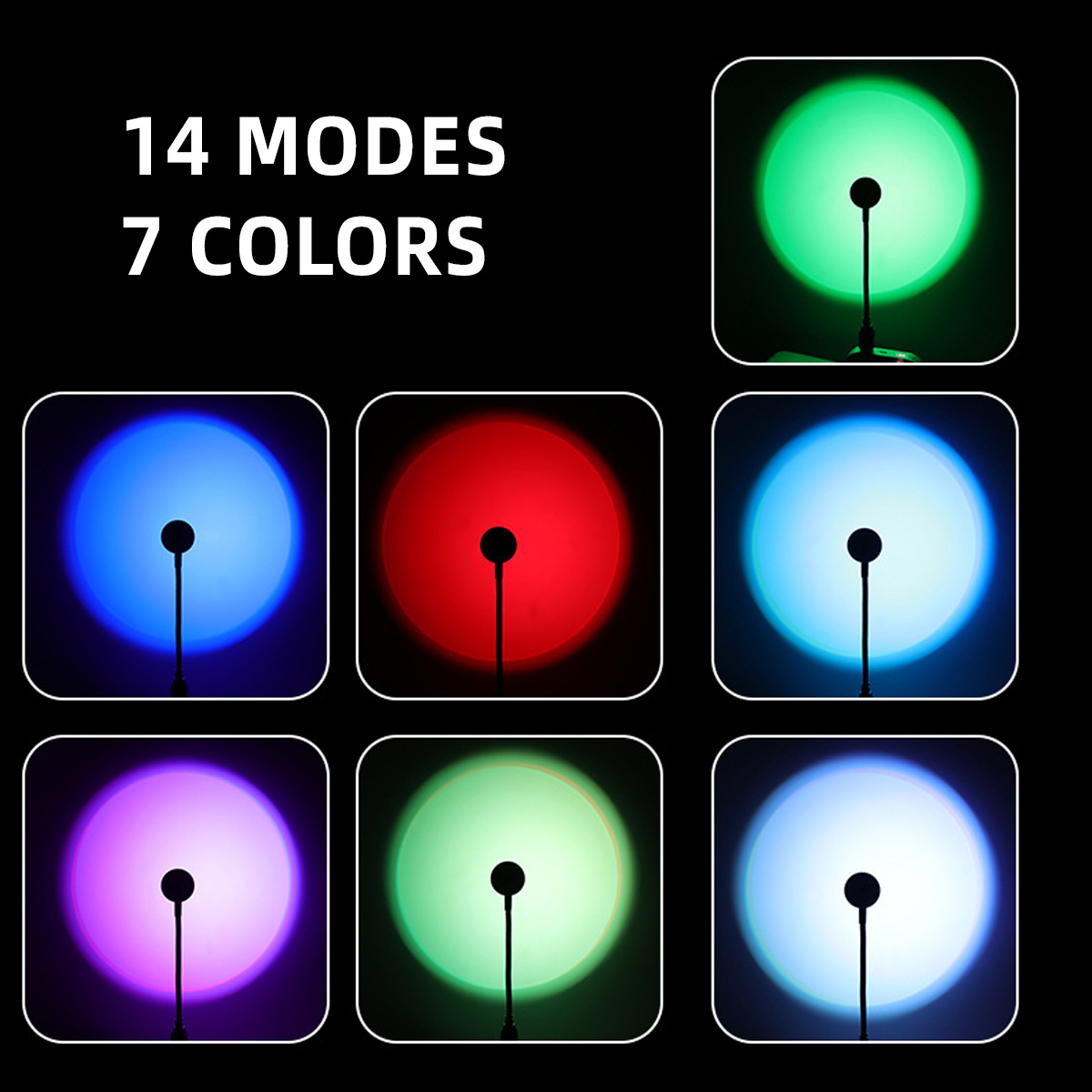 LED Arcobaleno Tramonto Lampad - Sunset Lamp Projection recensione e prezzo