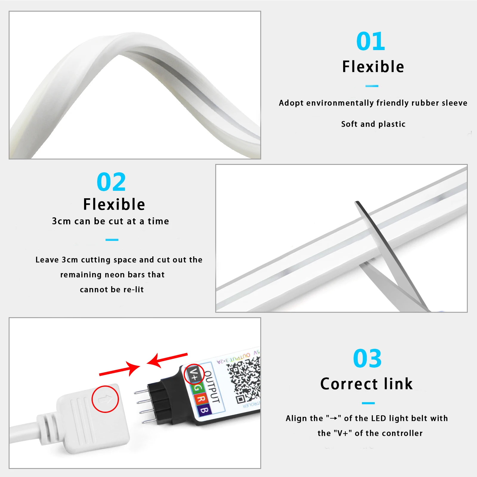 1-5m RGB LED Neon Strip Light  - Lighting Decor Room recensione e prezzo